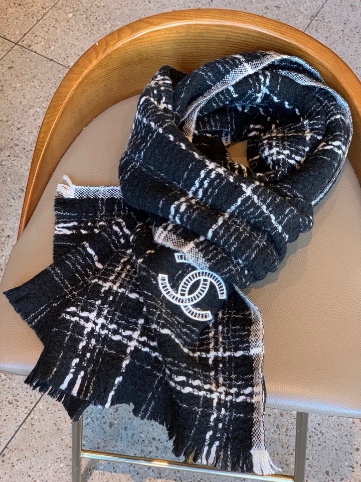 Fashion CC Knitting Plaid Shawl