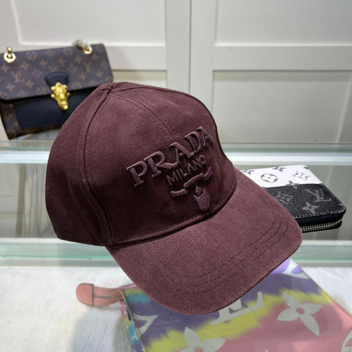 Triangle Label Baseball Caps in 3 Colors