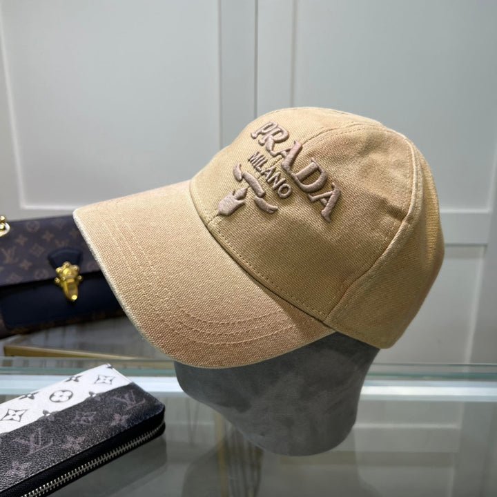 Triangle Label Baseball Caps in 3 Colors