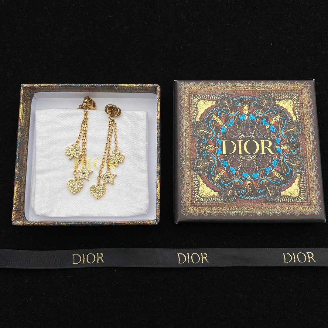 Fashion CD with Love Tassel Earrings