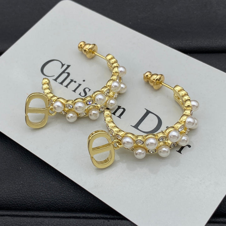 Fashion CD Pearl Earrings