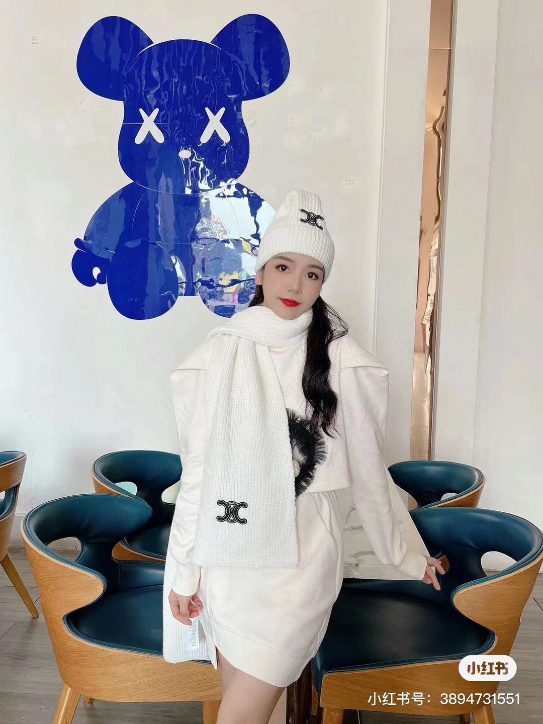 New Classic Set Hat [Wool Set Hat ➕ Scarf ➕ Gloves Set]