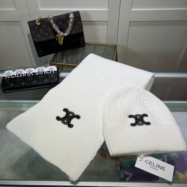 New Classic Set Hat [Wool Set Hat ➕ Scarf ➕ Gloves Set]