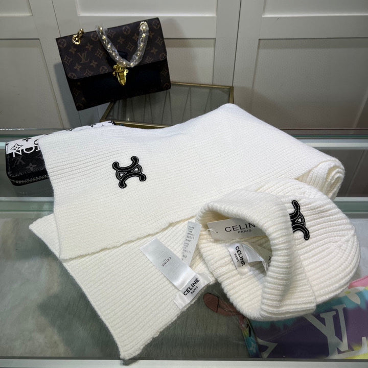 New Classic Set Hat [Wool Set Hat ➕ Scarf ➕ Gloves Set]