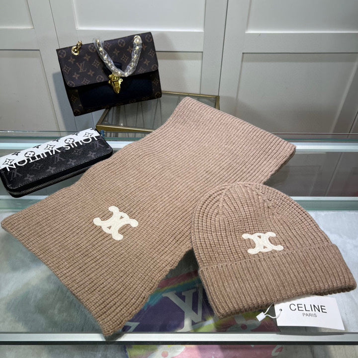 New Classic Set Hat [Wool Set Hat ➕ Scarf ➕ Gloves Set]