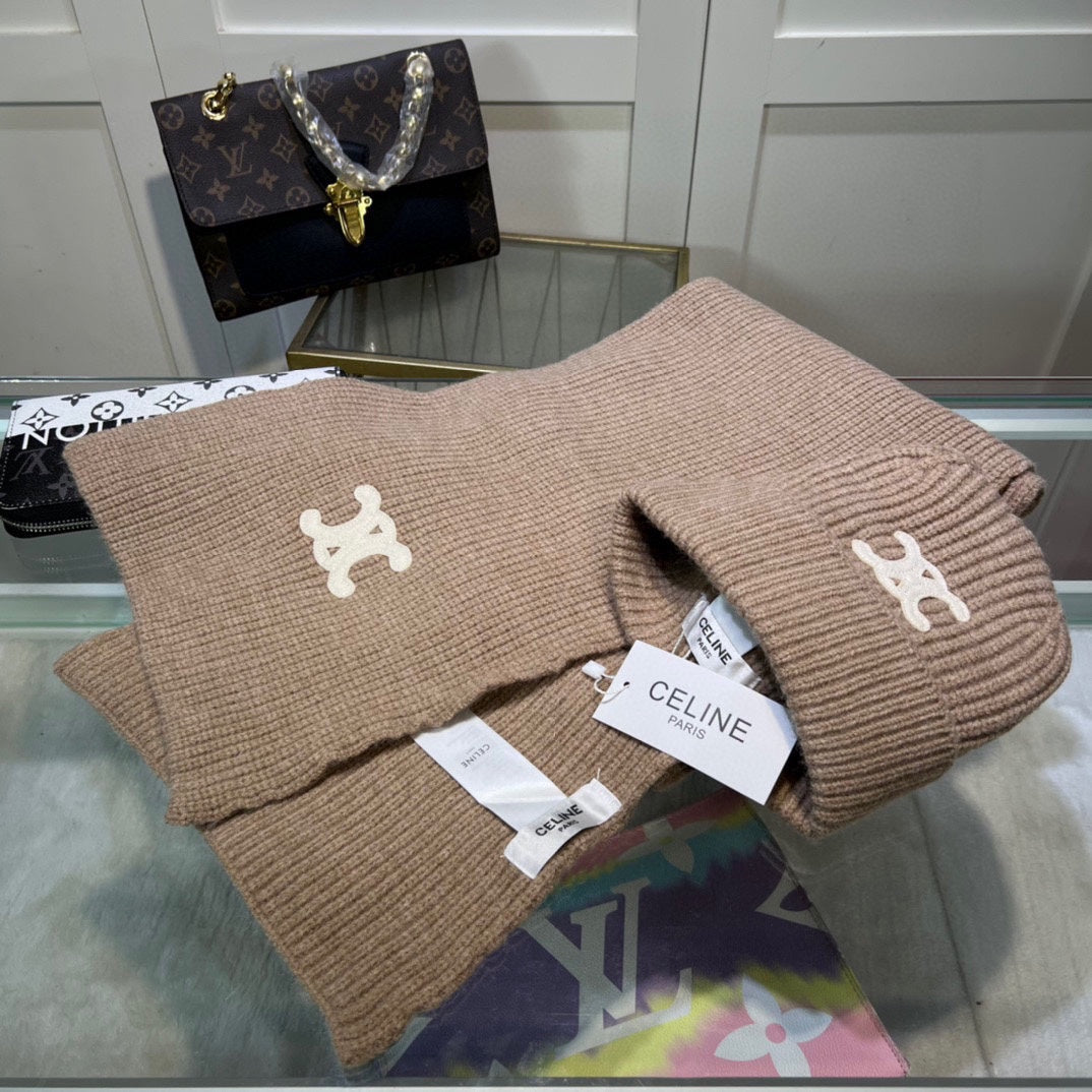 New Classic Set Hat [Wool Set Hat ➕ Scarf ➕ Gloves Set]