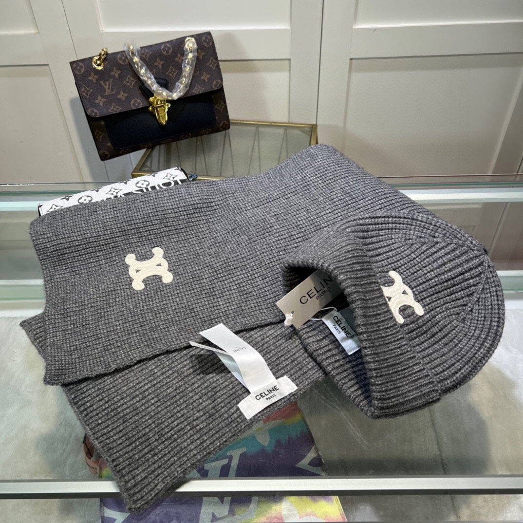 New Classic Set Hat [Wool Set Hat ➕ Scarf ➕ Gloves Set]