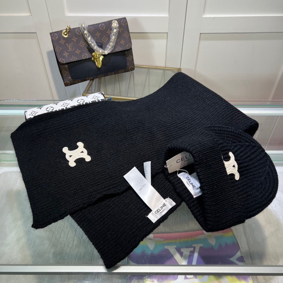 New Classic Set Hat [Wool Set Hat ➕ Scarf ➕ Gloves Set]