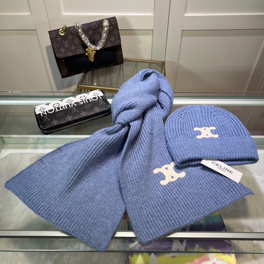 New Classic Set Hat [Wool Set Hat ➕ Scarf ➕ Gloves Set]