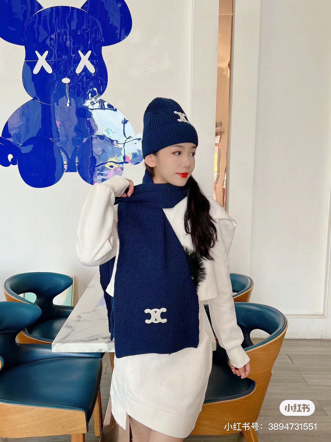 New Classic Set Hat [Wool Set Hat ➕ Scarf ➕ Gloves Set]