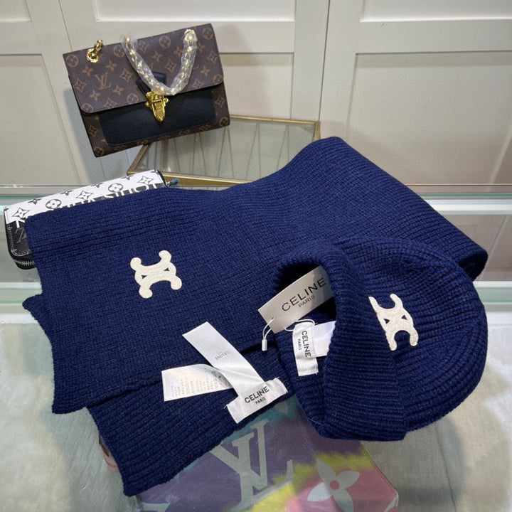 New Classic Set Hat [Wool Set Hat ➕ Scarf ➕ Gloves Set]