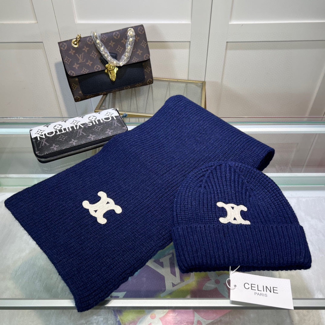 New Classic Set Hat [Wool Set Hat ➕ Scarf ➕ Gloves Set]