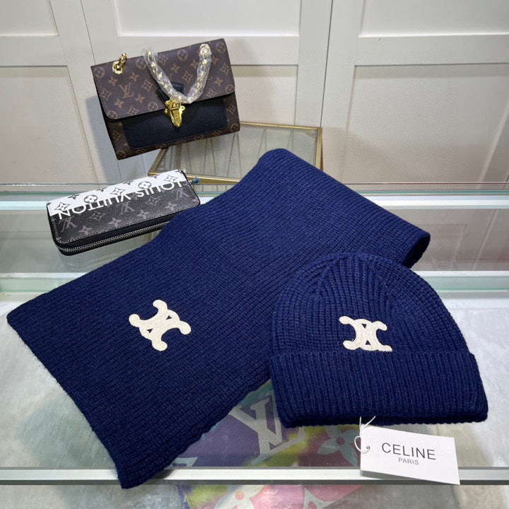 New Classic Set Hat [Wool Set Hat ➕ Scarf ➕ Gloves Set]