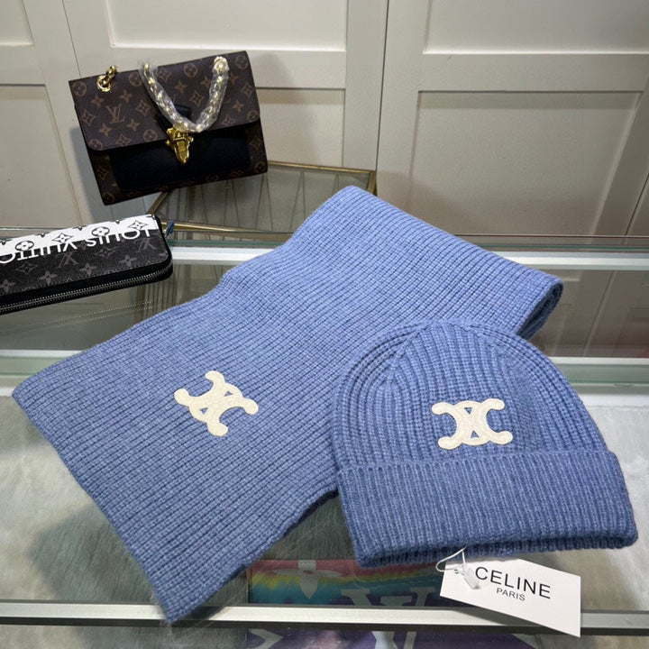 New Classic Set Hat [Wool Set Hat ➕ Scarf ➕ Gloves Set]