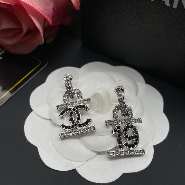 Fashion CC Digital Full Diamond Earrings