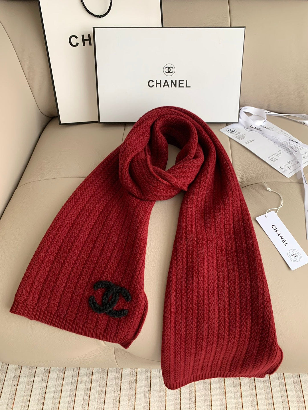 Fashion CC cashmere knitted pineapple pattern fall and winter scarf