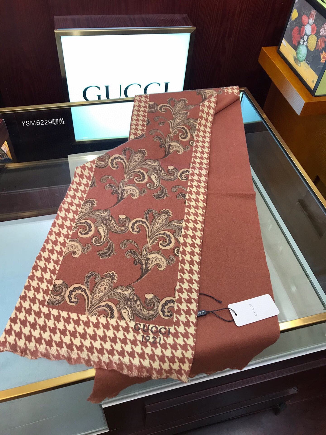 fashion GG flower color autumn and winter scarf