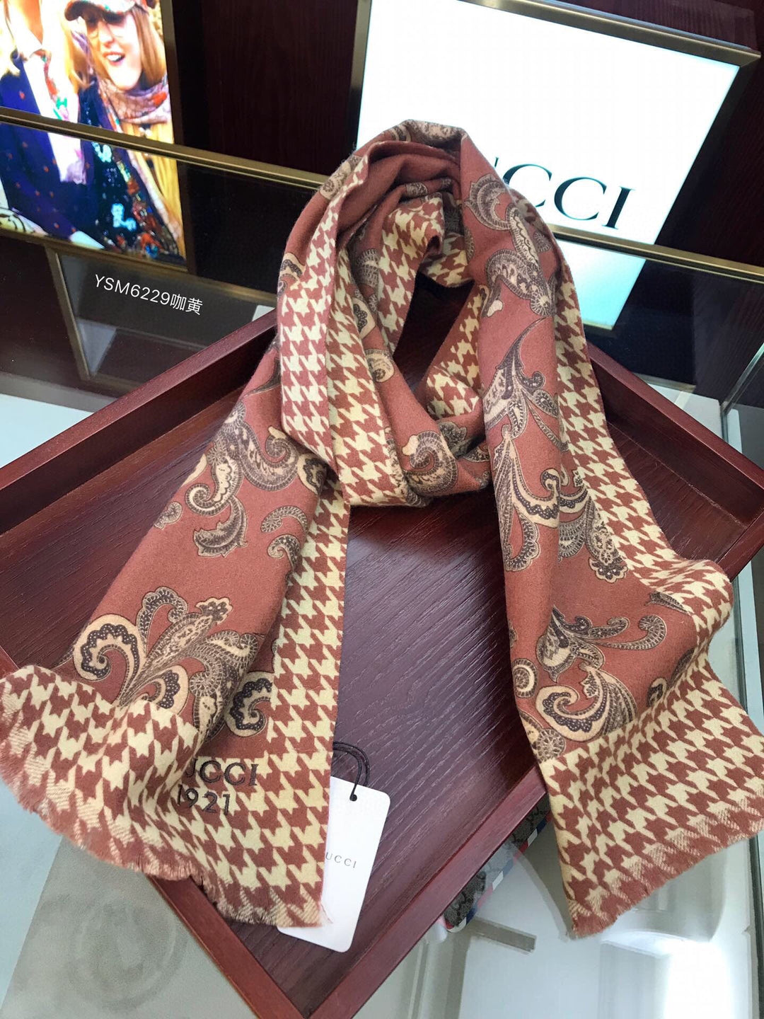 fashion GG flower color autumn and winter scarf