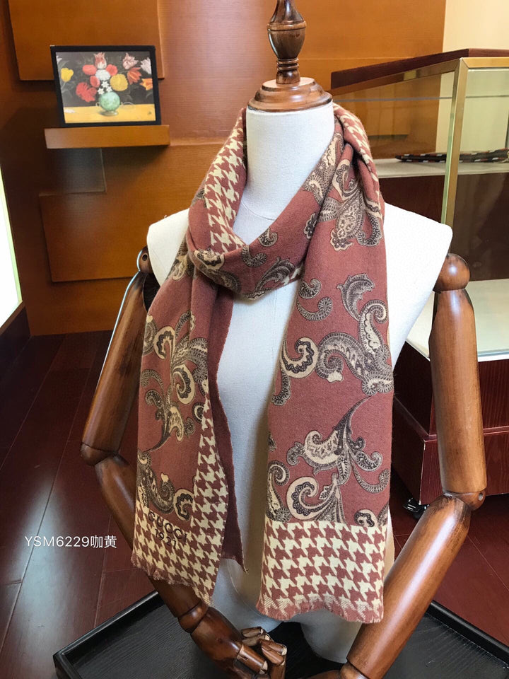 fashion GG flower color autumn and winter scarf
