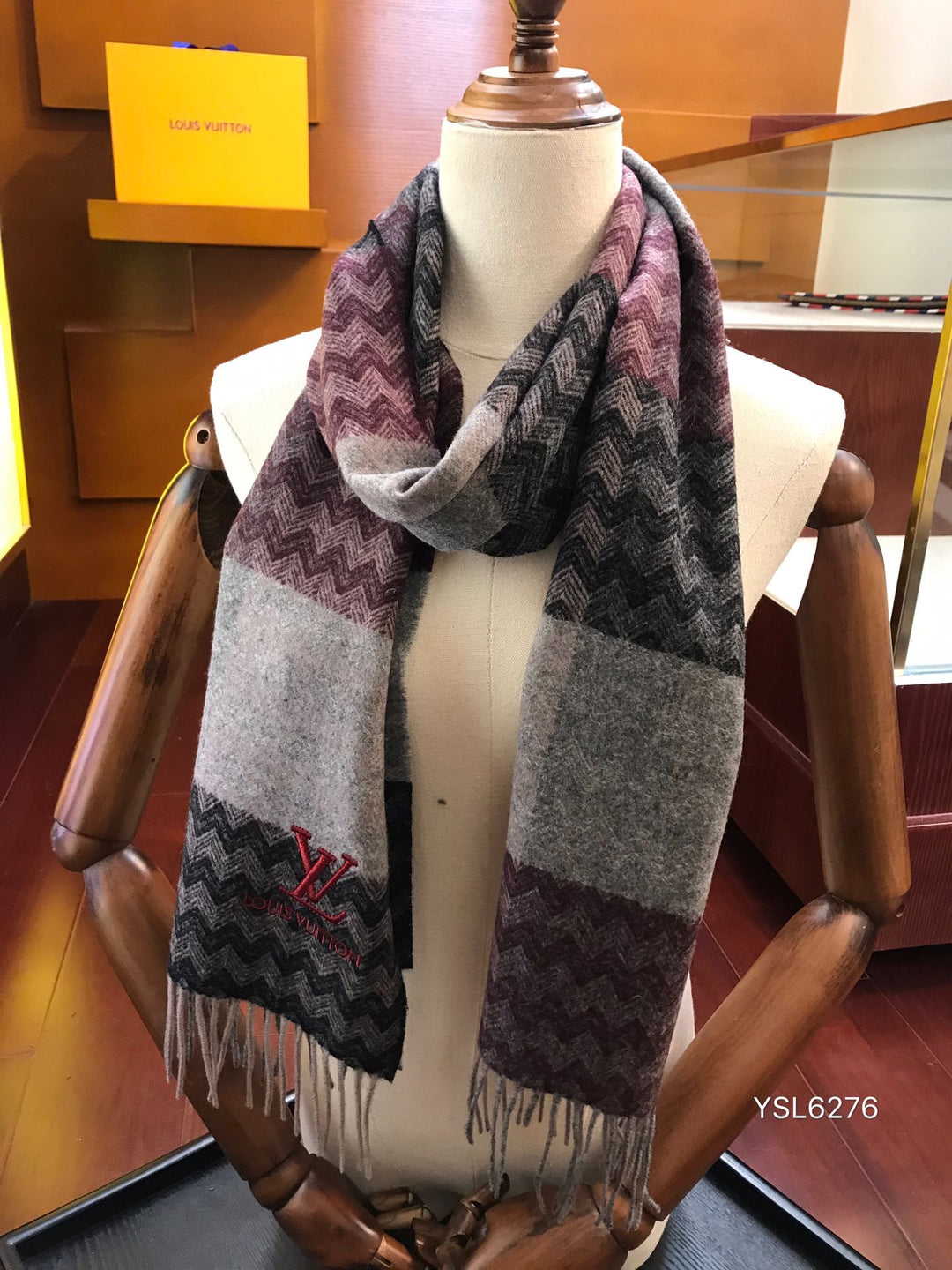 fashion fine embroidery fall and winter scarf