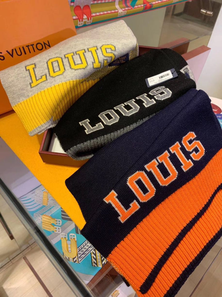 Fashion letter sport wool scarf