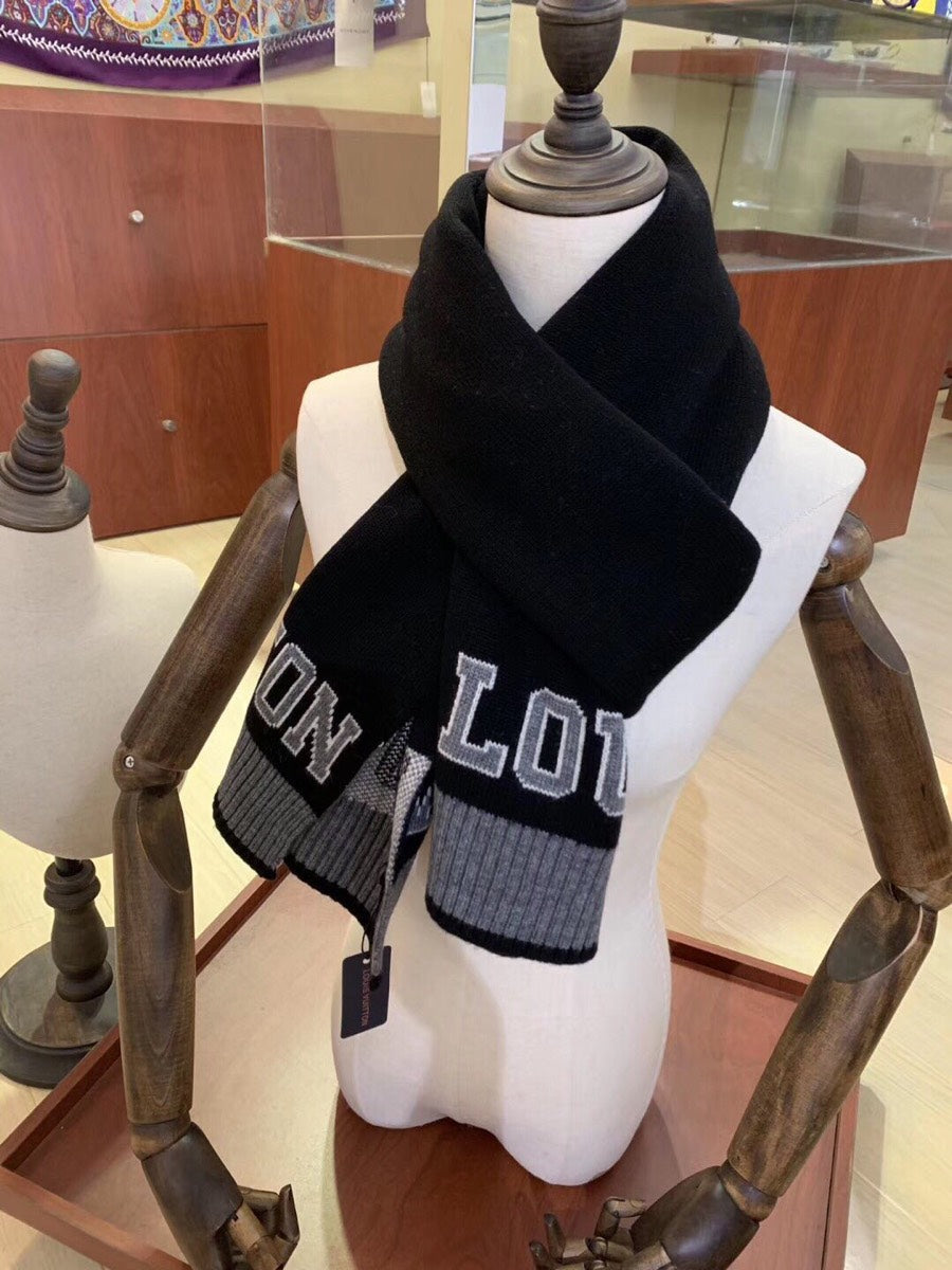Fashion letter sport wool scarf