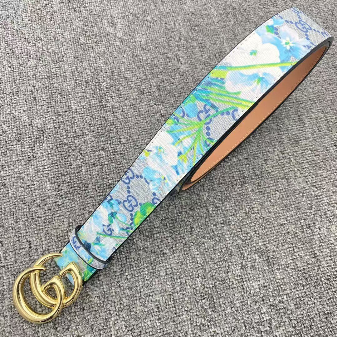 3 colors luxury letter graffiti belt