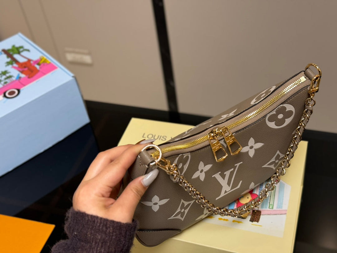 2 Colors - Classic Pattern Gradient Messenger Bag