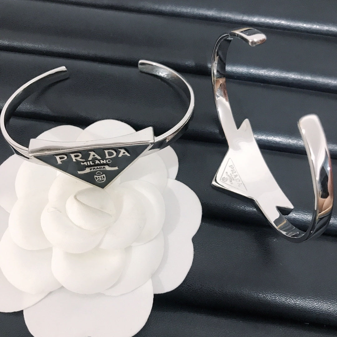 Two Color Open Triangle Tag - Bracelet