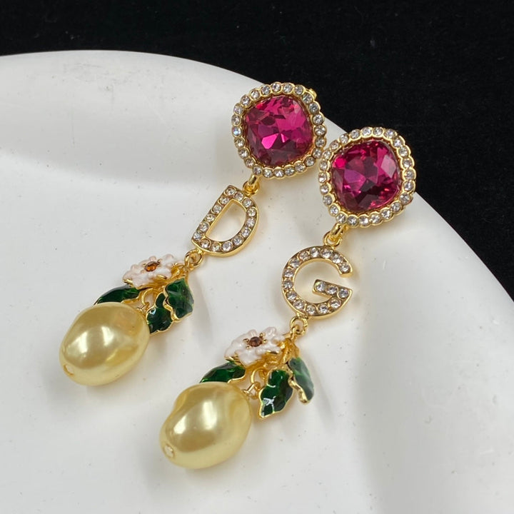 fashion DG letter tassel earrings