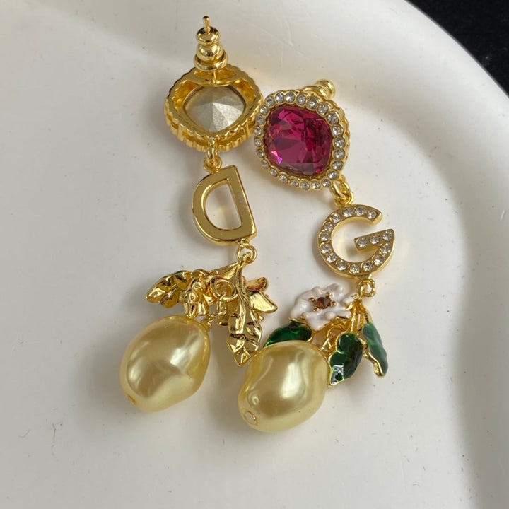 fashion DG letter tassel earrings