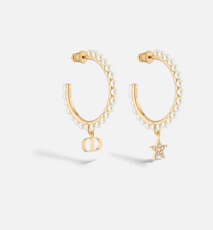 Fashion CD Star Pearl Earrings