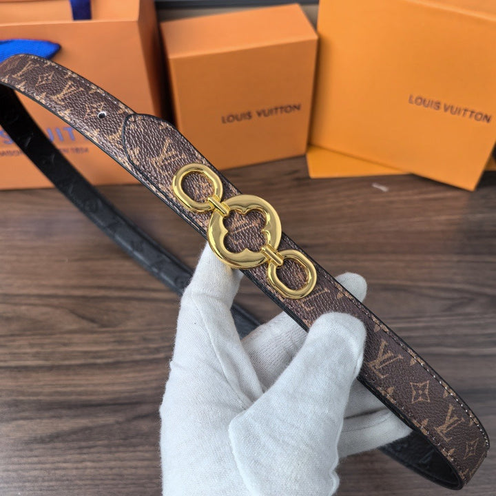 2 Color Clover Doodle Women's Belt