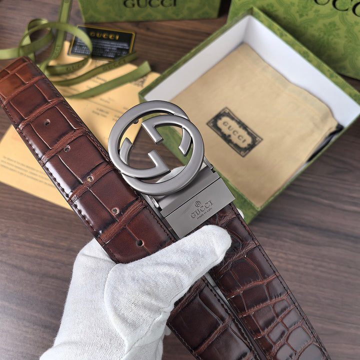 8 colors luxury GG crocodile print belt