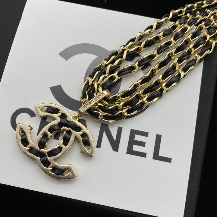 Luxury Bow Leather Necklace