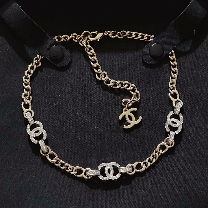 Luxury Two Color CC Necklace