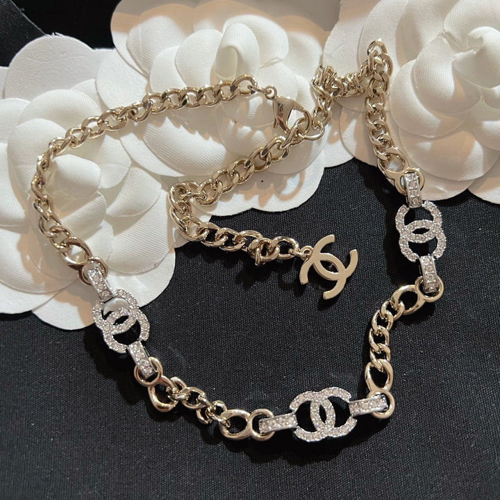 Luxury Two Color CC Necklace