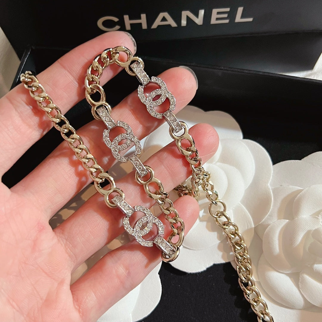 Luxury Two Color CC Necklace