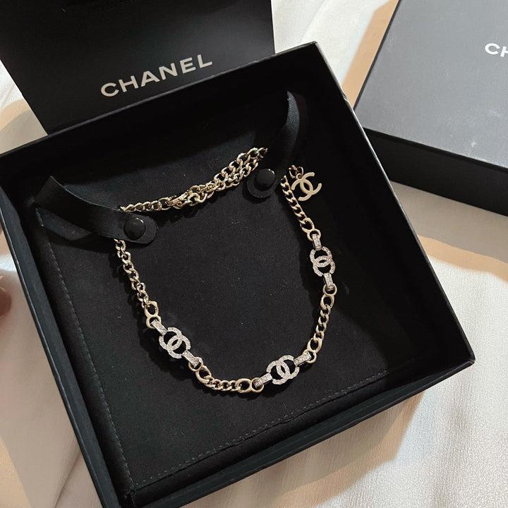 Luxury Two Color CC Necklace
