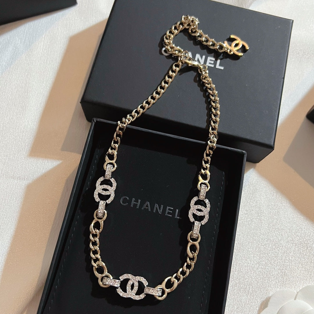 Luxury Two Color CC Necklace