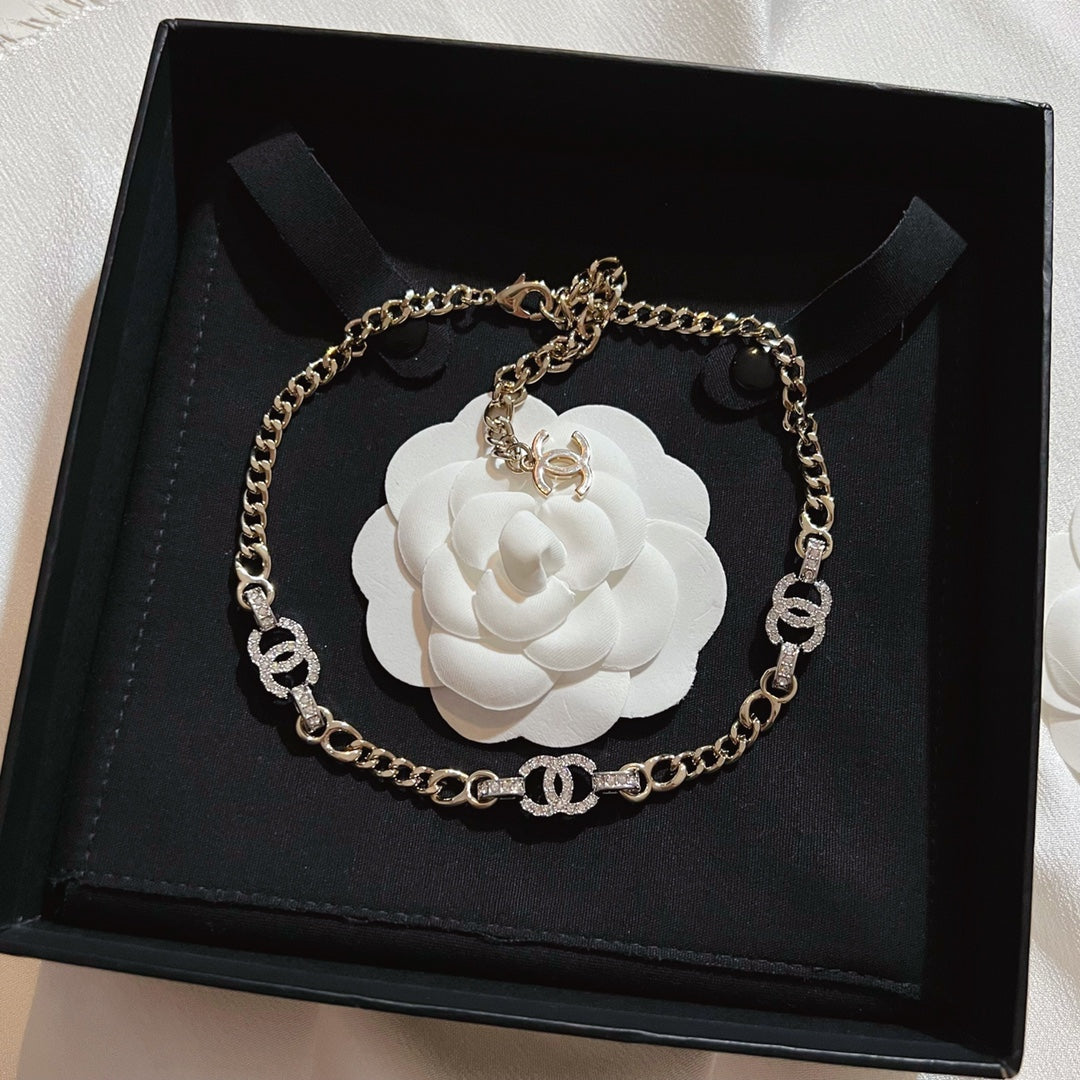 Luxury Two Color CC Necklace