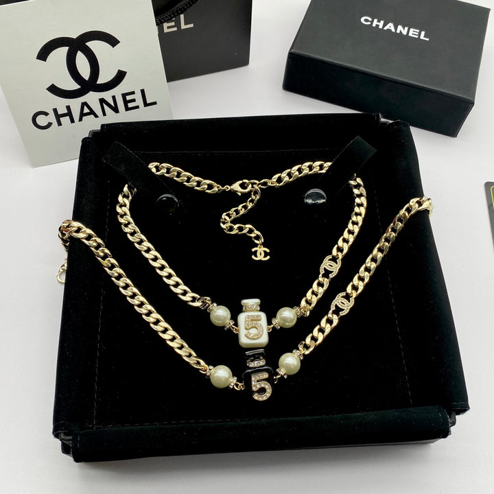 Classic Double C Perfume Bottle Necklace