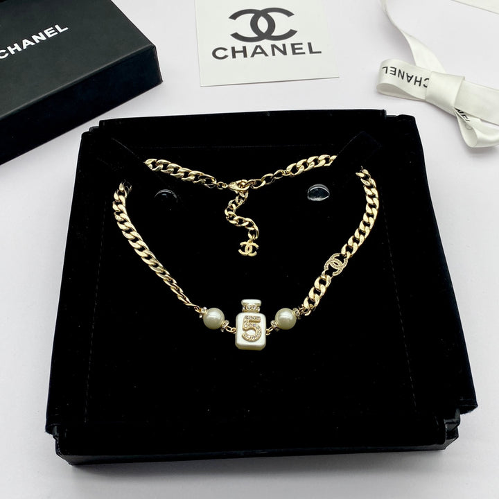Classic Double C Perfume Bottle Necklace