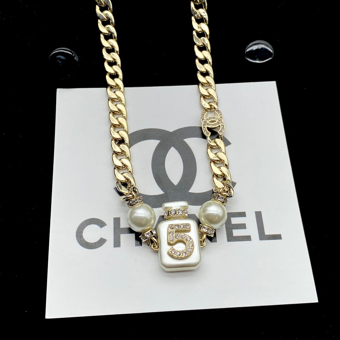 Classic Double C Perfume Bottle Necklace