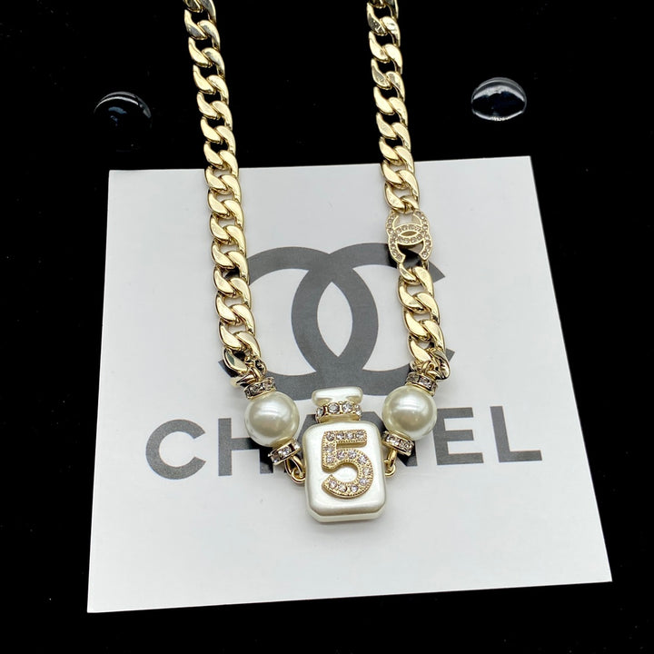 Classic Double C Perfume Bottle Necklace