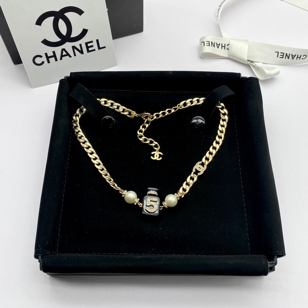 Classic Double C Perfume Bottle Necklace