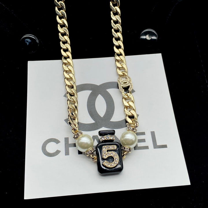 Classic Double C Perfume Bottle Necklace