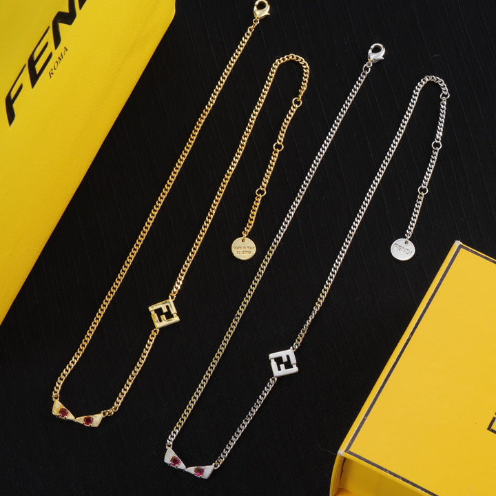 Luxury Double F Sweater Necklace