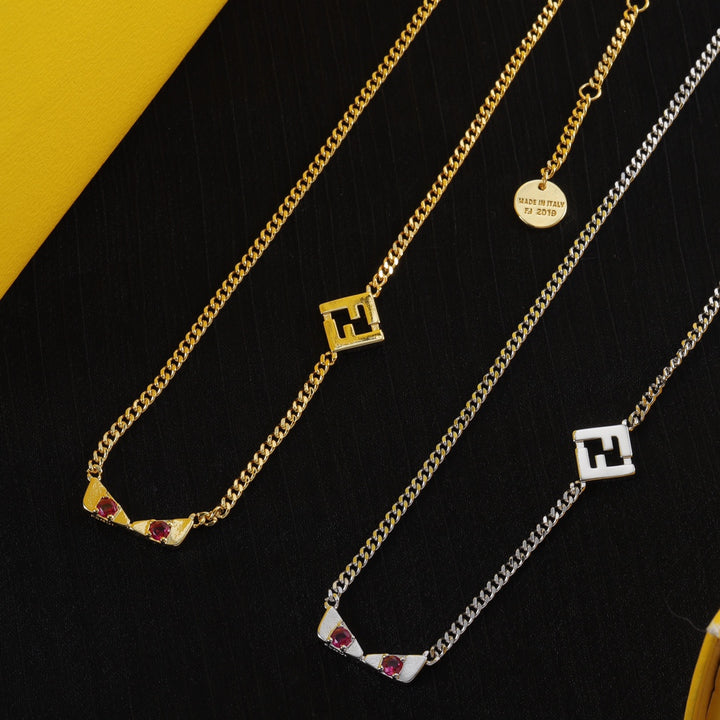Luxury Double F Sweater Necklace