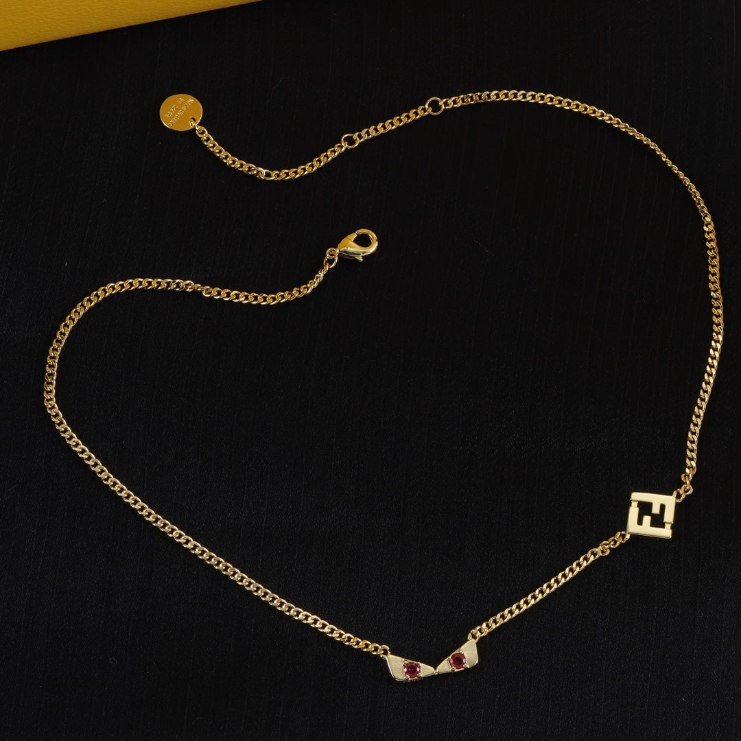 Luxury Double F Sweater Necklace